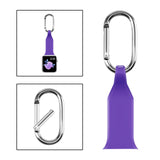 Maxbell Nurse Carabiner Silicone Band Strap Fit for iWatch 4 5 6 Purple 42 or 44mm