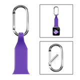 Maxbell Nurse Carabiner Silicone Band Strap Fit for iWatch 4 5 6 Purple 42 or 44mm