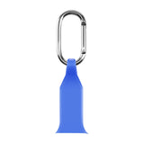 Maxbell Nurse Carabiner Silicone Band Strap Fit for iWatch 4 5 6 Blue 42 or 44mm