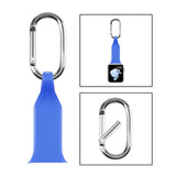 Maxbell Nurse Carabiner Silicone Band Strap Fit for iWatch 4 5 6 Blue 42 or 44mm