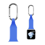 Maxbell Nurse Carabiner Silicone Band Strap Fit for iWatch 4 5 6 Blue 42 or 44mm