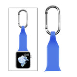 Maxbell Nurse Carabiner Silicone Band Strap Fit for iWatch 4 5 6 Blue 42 or 44mm