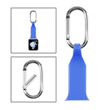 Maxbell Nurse Carabiner Silicone Band Strap Fit for iWatch 4 5 6 Blue 42 or 44mm