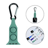 Maxbell Nurse Carabiner Silicone Band Strap Fits for iWatch Green 38 or 40mm