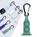 Maxbell Nurse Carabiner Silicone Band Strap Fits for iWatch Green 42 or 44mm