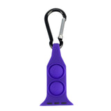 Maxbell Nurse Carabiner Silicone Band Strap Fits for iWatch Purple 38 or 40mm