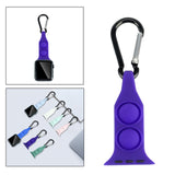 Maxbell Nurse Carabiner Silicone Band Strap Fits for iWatch Purple 38 or 40mm