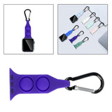 Maxbell Nurse Carabiner Silicone Band Strap Fits for iWatch Purple 38 or 40mm