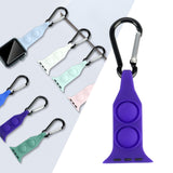 Maxbell Nurse Carabiner Silicone Band Strap Fits for iWatch Purple 38 or 40mm