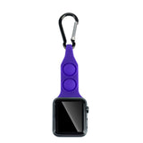 Maxbell Nurse Carabiner Silicone Band Strap Fits for iWatch Purple 42 or 44mm