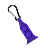 Maxbell Nurse Carabiner Silicone Band Strap Fits for iWatch Purple 42 or 44mm