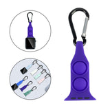 Maxbell Nurse Carabiner Silicone Band Strap Fits for iWatch Purple 42 or 44mm