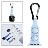 Maxbell Nurse Carabiner Silicone Band Strap Fits for iWatch Sky Blue 38 or 40mm