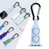 Maxbell Nurse Carabiner Silicone Band Strap Fits for iWatch Sky Blue 38 or 40mm