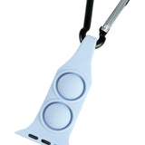 Maxbell Nurse Carabiner Silicone Band Strap Fits for iWatch Sky Blue 42 or 44mm
