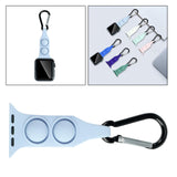 Maxbell Nurse Carabiner Silicone Band Strap Fits for iWatch Sky Blue 42 or 44mm