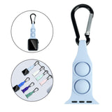 Maxbell Nurse Carabiner Silicone Band Strap Fits for iWatch Sky Blue 42 or 44mm