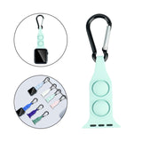Maxbell Nurse Carabiner Silicone Band Strap Fits for iWatch Light Green 38 40mm