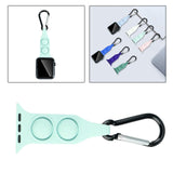 Maxbell Nurse Carabiner Silicone Band Strap Fits for iWatch Light Green 38 40mm