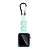 Maxbell Nurse Carabiner Silicone Band Strap Fits for iWatch Light Green 42 44mm