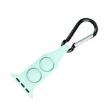 Maxbell Nurse Carabiner Silicone Band Strap Fits for iWatch Light Green 42 44mm