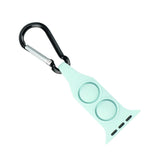 Maxbell Nurse Carabiner Silicone Band Strap Fits for iWatch Light Green 42 44mm