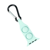 Maxbell Nurse Carabiner Silicone Band Strap Fits for iWatch Light Green 42 44mm