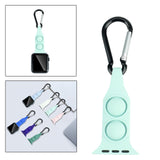 Maxbell Nurse Carabiner Silicone Band Strap Fits for iWatch Light Green 42 44mm