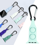 Maxbell Nurse Carabiner Silicone Band Strap Fits for iWatch Light Green 42 44mm