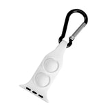 Maxbell Nurse Carabiner Silicone Band Strap Fits for iWatch White 38 or 40mm