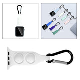 Maxbell Nurse Carabiner Silicone Band Strap Fits for iWatch White 38 or 40mm