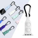 Maxbell Nurse Carabiner Silicone Band Strap Fits for iWatch White 38 or 40mm