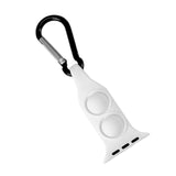 Maxbell Nurse Carabiner Silicone Band Strap Fits for iWatch White 42 or 44mm