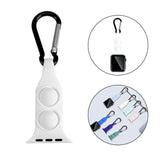 Maxbell Nurse Carabiner Silicone Band Strap Fits for iWatch White 42 or 44mm
