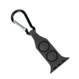 Maxbell Nurse Carabiner Silicone Band Strap Fits for iWatch Black 38 or 40mm