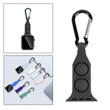Maxbell Nurse Carabiner Silicone Band Strap Fits for iWatch Black 38 or 40mm