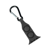 Maxbell Nurse Carabiner Silicone Band Strap Fits for iWatch Black 42 or 44mm