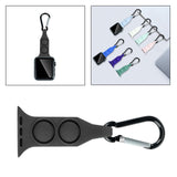 Maxbell Nurse Carabiner Silicone Band Strap Fits for iWatch Black 42 or 44mm