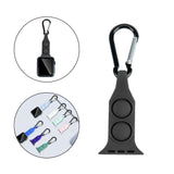 Maxbell Nurse Carabiner Silicone Band Strap Fits for iWatch Black 42 or 44mm