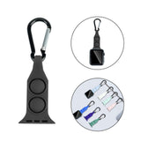 Maxbell Nurse Carabiner Silicone Band Strap Fits for iWatch Black 42 or 44mm