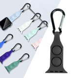 Maxbell Nurse Carabiner Silicone Band Strap Fits for iWatch Black 42 or 44mm
