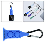 Maxbell Nurse Carabiner Silicone Band Strap Fits for iWatch Blue 38 or 40mm