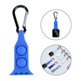 Maxbell Nurse Carabiner Silicone Band Strap Fits for iWatch Blue 38 or 40mm