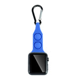 Maxbell Nurse Carabiner Silicone Band Strap Fits for iWatch Blue 42 or 44mm