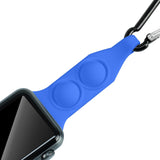 Maxbell Nurse Carabiner Silicone Band Strap Fits for iWatch Blue 42 or 44mm