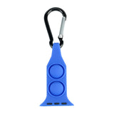 Maxbell Nurse Carabiner Silicone Band Strap Fits for iWatch Blue 42 or 44mm