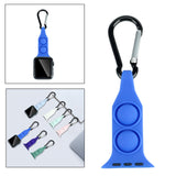 Maxbell Nurse Carabiner Silicone Band Strap Fits for iWatch Blue 42 or 44mm