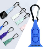 Maxbell Nurse Carabiner Silicone Band Strap Fits for iWatch Blue 42 or 44mm