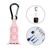 Maxbell Nurse Carabiner Silicone Band Strap Fits for iWatch Pink 38 or 40mm