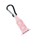 Maxbell Nurse Carabiner Silicone Band Strap Fits for iWatch Pink 42 or 44mm